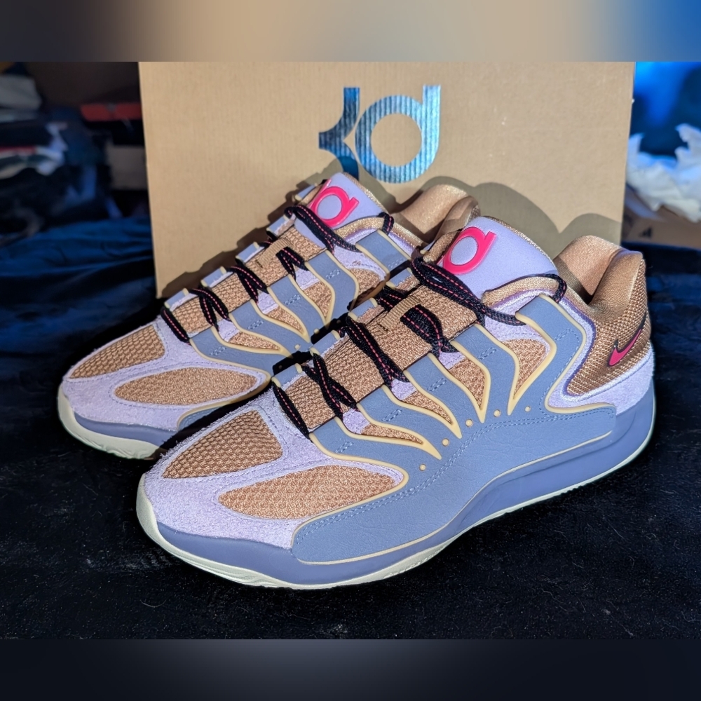 Nike KD18 "B.A.D"  Sneakers in Lilac purple and Tan Brand New $179. Size 8 NIB